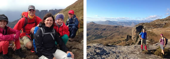 Family | View of Surprise Ridge and Camel's Hump from Venus' Bath