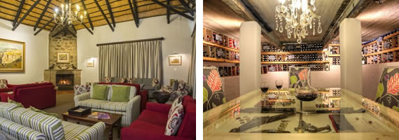 The main lounge | The wine cellar